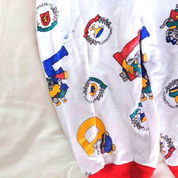 Vintage 80s Alphabet Unisex Overalls for Boy or Girl - Picture 4 of 7